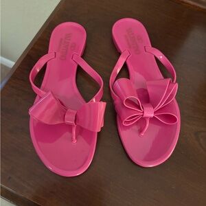 Valentino Garavini Jelly Bow Flip-flops